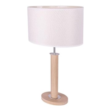 Stalinė lempa MERCEDES 1xE27/40W/230V 60 cm kreminė/ąžuolas