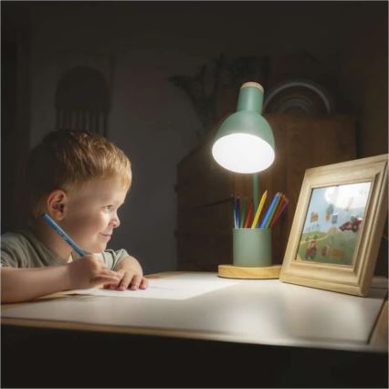 Stalinė lempa POPPY 1xE27/25W/230V žalia