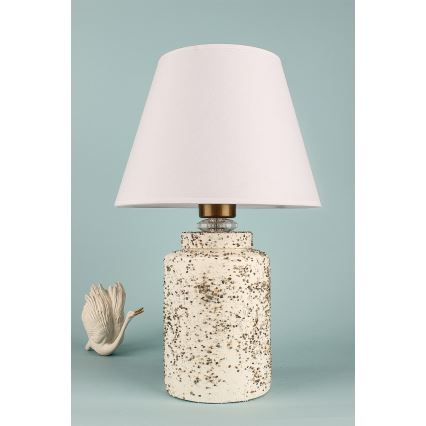 Stalinė lempa RAMZES 1xE27/40W/230V balta/smėlinė