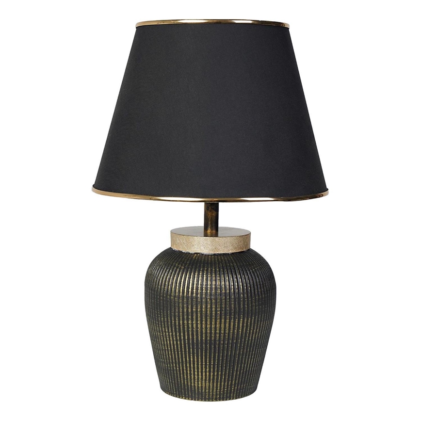 Stalinė lempa RAMZES 1xE27/40W/230V juoda/auksinė