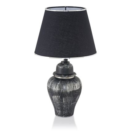 Stalinė lempa RAMZES 1xE27/40W/230V juoda/sidabrinė