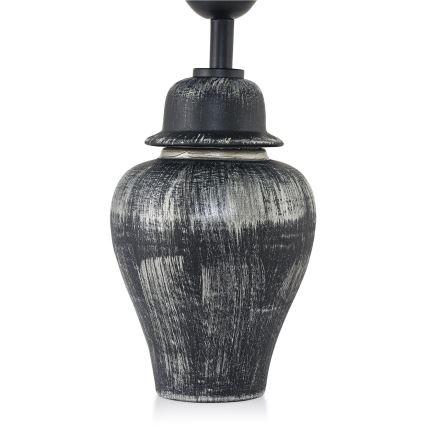 Stalinė lempa RAMZES 1xE27/40W/230V juoda/sidabrinė