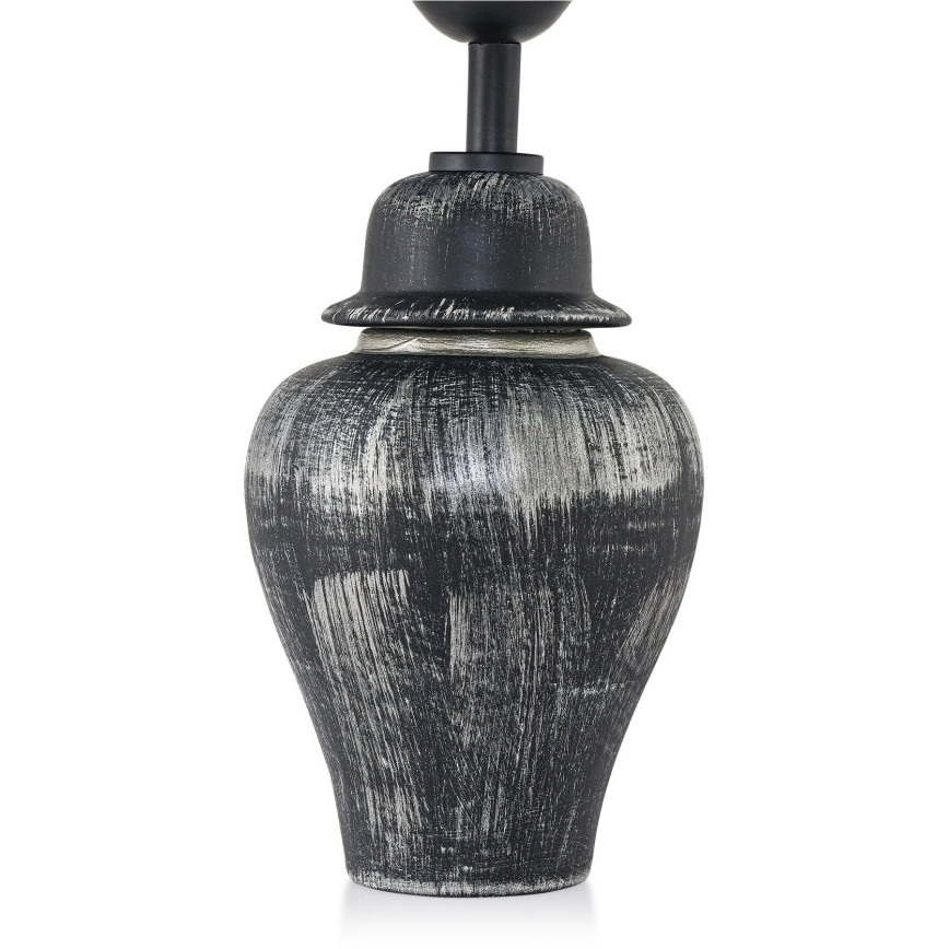 Stalinė lempa RAMZES 1xE27/40W/230V juoda/sidabrinė