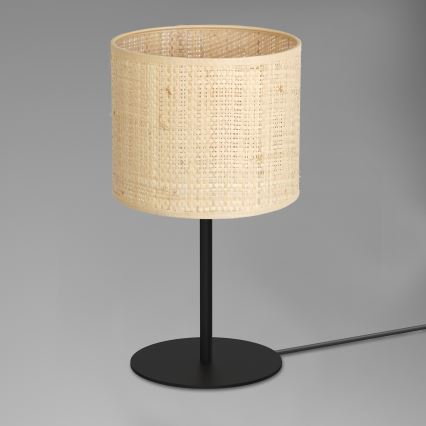Stalinė lempa RATTAN 1xE27/60W/230V d. 18 cm rotango