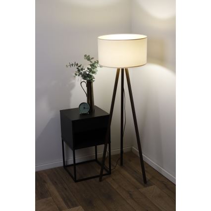 Stalinė lempa STANDART 1xE27/60W/230V kreminė/wenge