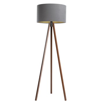 Stalinė lempa STANDART 1xE27/60W/230V pilka/wenge