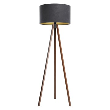 Stalinė lempa STANDART 1xE27/60W/230V pilka/wenge