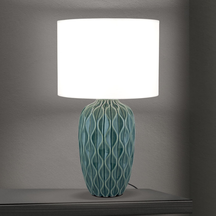 Stalinė lempa TORTUGA 1xE27/40W/230V žalia/balta