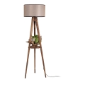 Stalinė lempa TRIPOD 1xE27/60W/230V smėlio/rudos spalvos