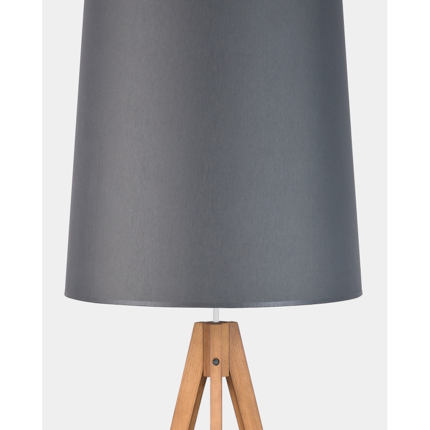Stalinė lempa WALZ 1xE27/25W/230V pilka/medis
