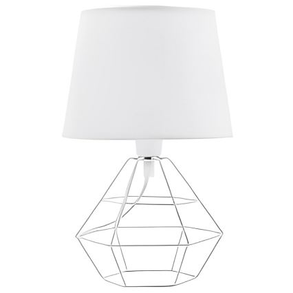 Stalinės lempos pakaitinis gaubtas DIAMOND E27 17x20 cm balta
