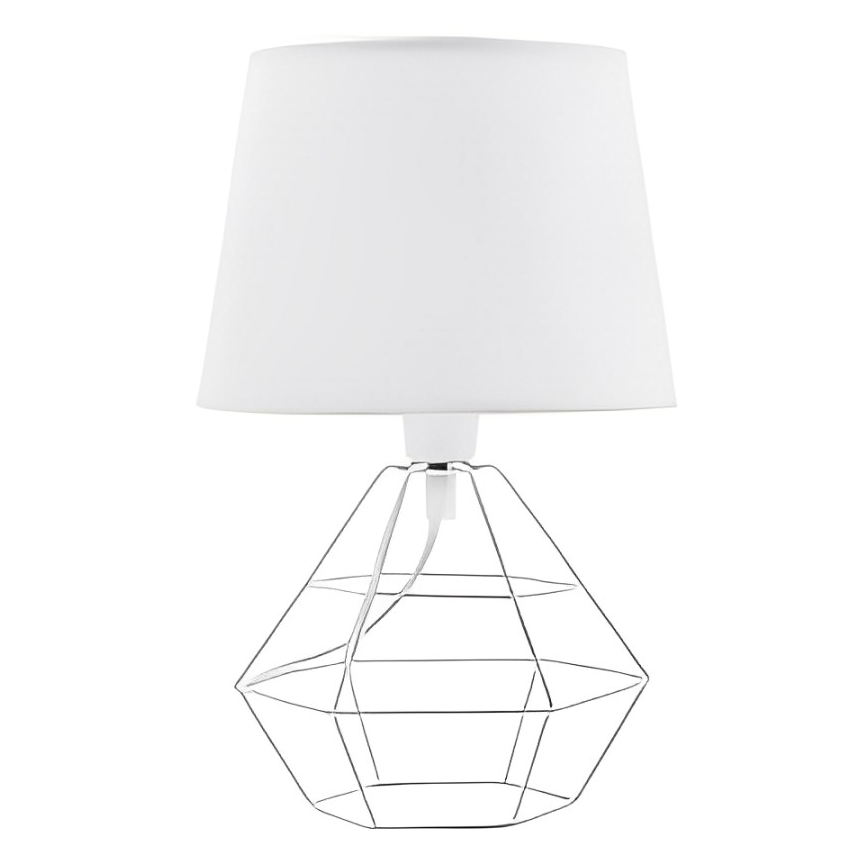 Stalinės lempos pakaitinis gaubtas DIAMOND E27 17x20 cm balta