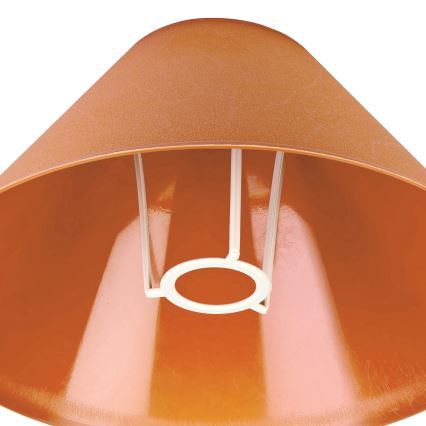 Stalinės lempos pakaitinis gaubtas E14 21x11 cm oranžinė
