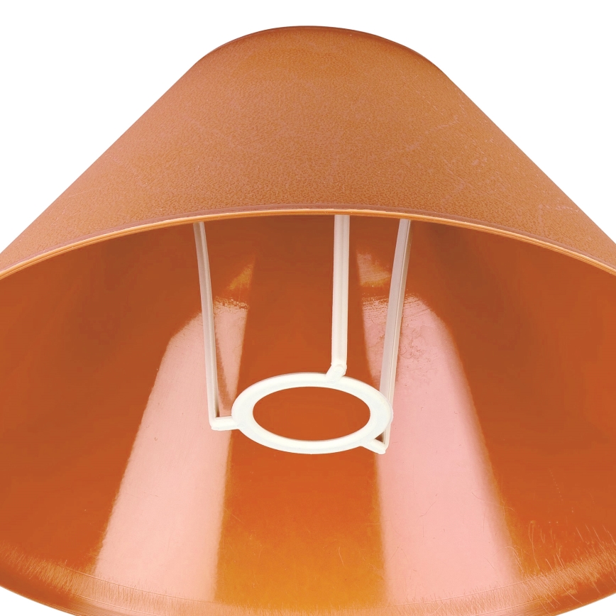 Stalinės lempos pakaitinis gaubtas E14 21x11 cm oranžinė