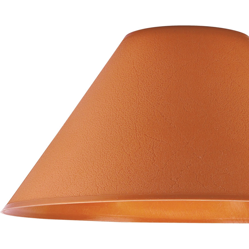 Stalinės lempos pakaitinis gaubtas E14 21x11 cm oranžinė