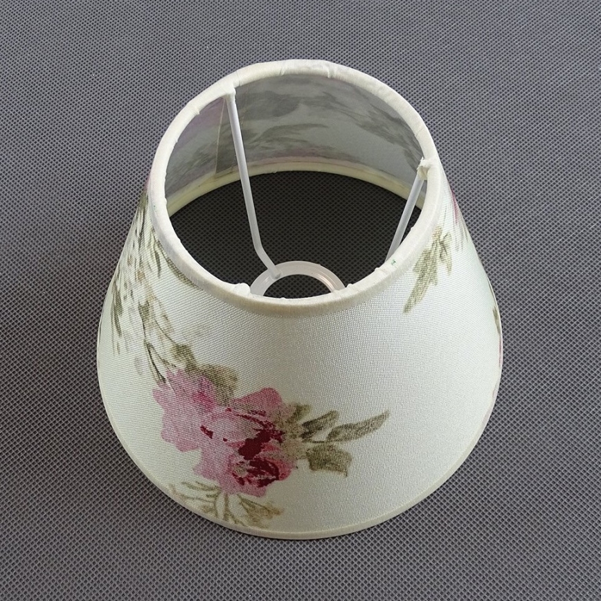 Stalinės lempos pakaitinis gaubtas ROSA 13x17,5 cm kreminė/rausva