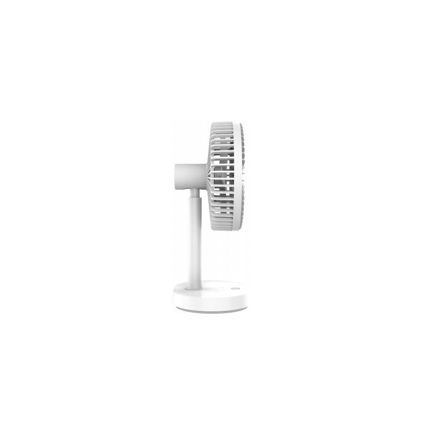 Stalinis įkraunamas ventiliatorius su LED lempute 3000mA/3,7V microUSB