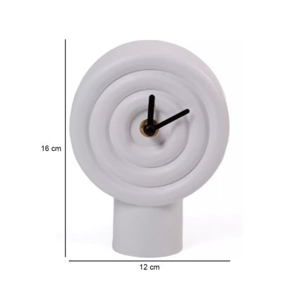 Stalinis keraminis laikrodis 16 cm 1xAA baltas