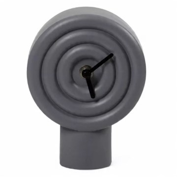 Stalinis keraminis laikrodis 16 cm, 1xAA, pilkas
