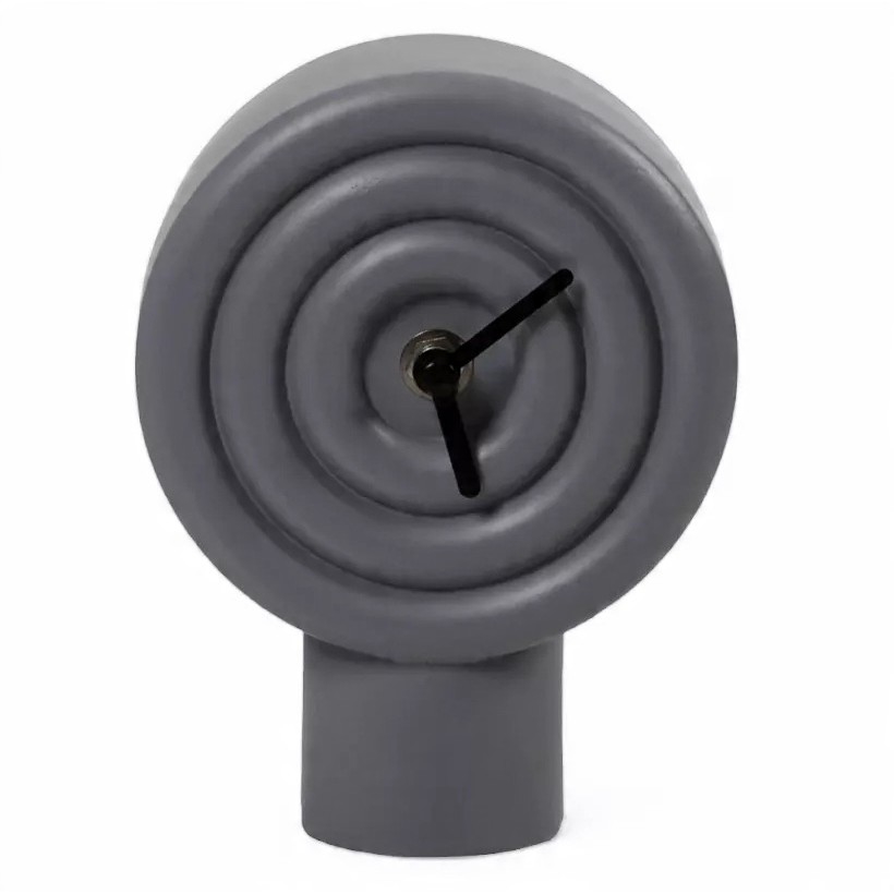 Stalinis keraminis laikrodis 16 cm, 1xAA, pilkas
