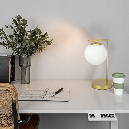 Stalinis šviestuvas 1xE27/40W/230V auksinis/baltas