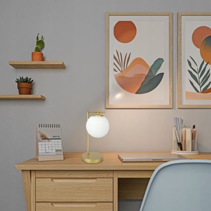 Stalinis šviestuvas 1xE27/40W/230V auksinis/baltas