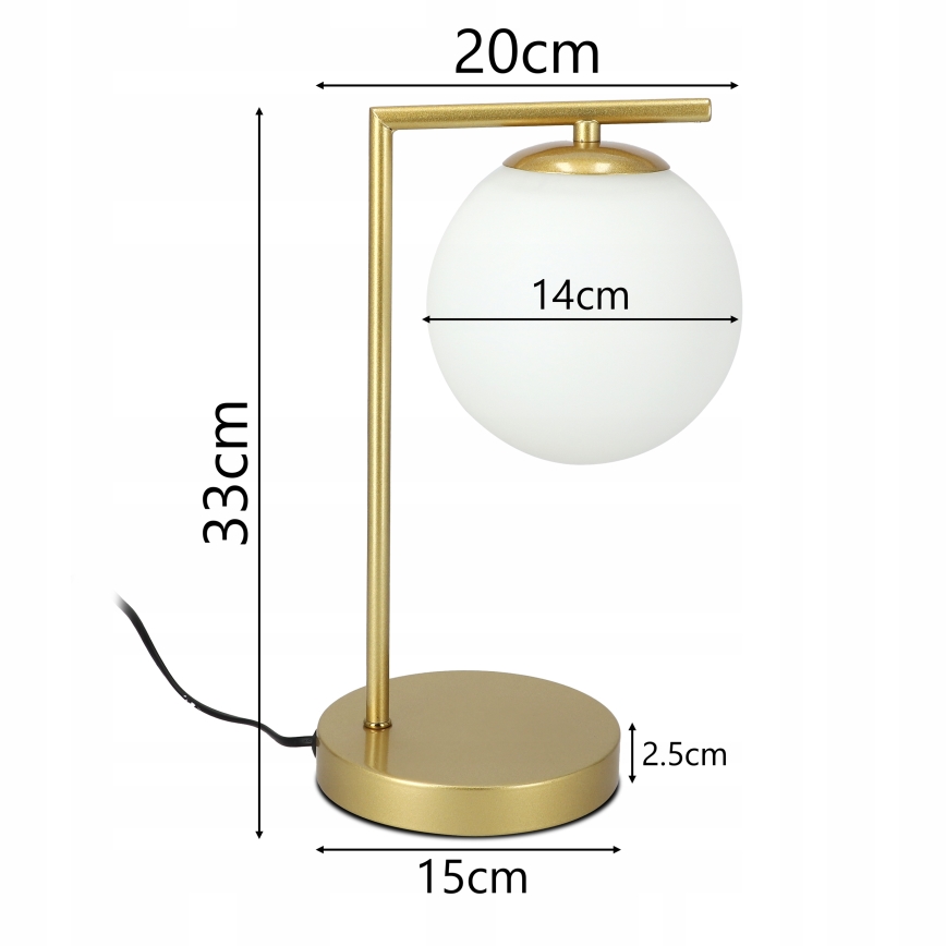 Stalinis šviestuvas 1xE27/40W/230V auksinis/baltas