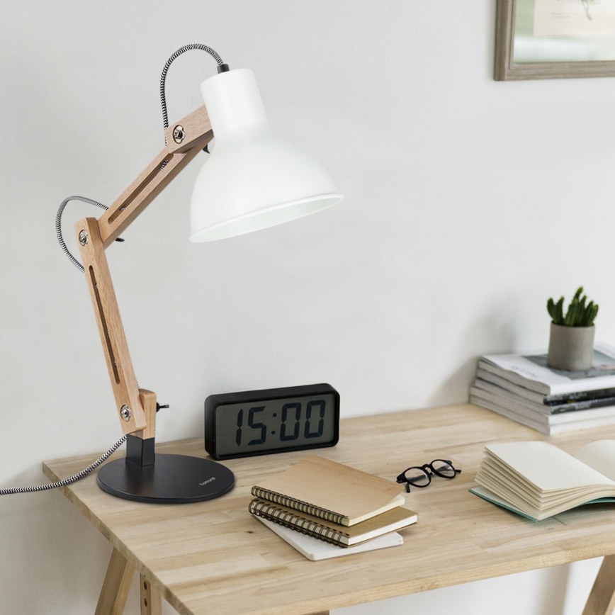 Stalinis šviestuvas 1xE27/40W/230V, baltas/juodas