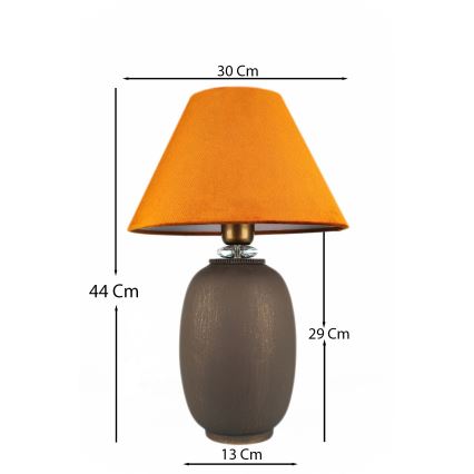 Stalinis šviestuvas 1xE27/40W/230V ruda/oranžinė