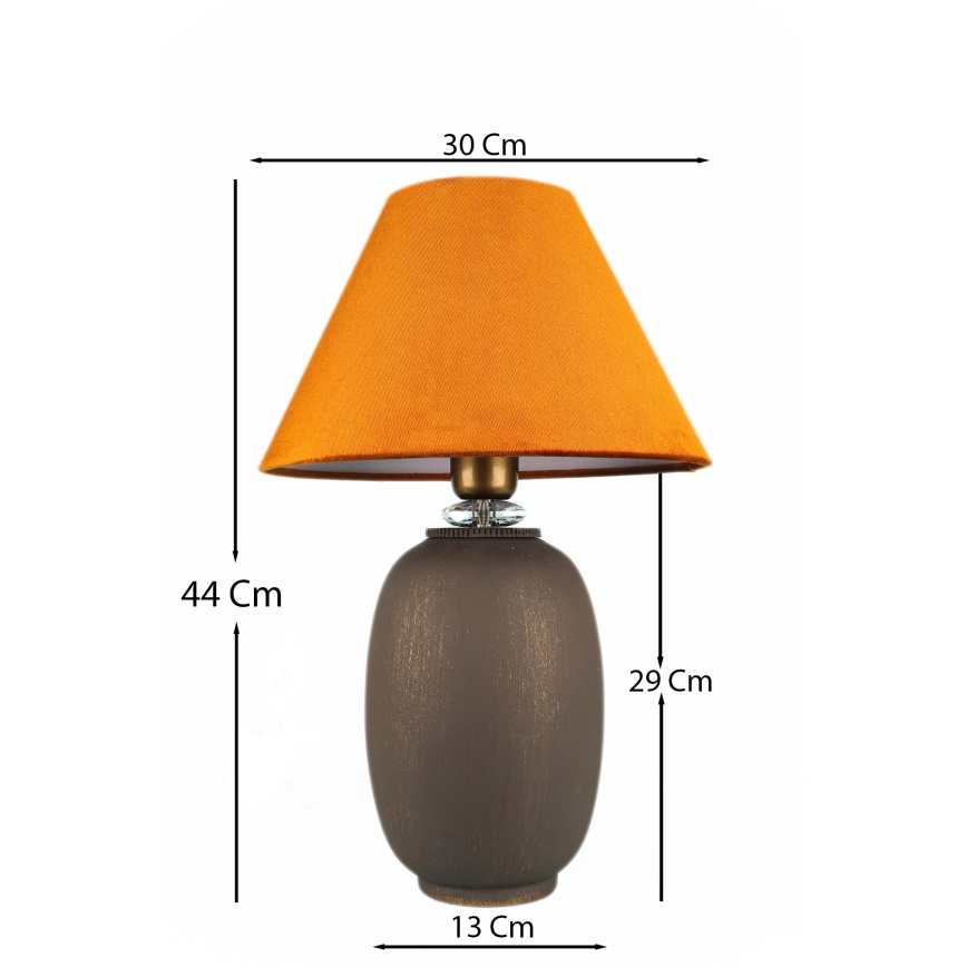 Stalinis šviestuvas 1xE27/40W/230V ruda/oranžinė