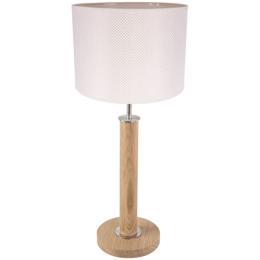 Stalinis šviestuvas BENITA 1xE27/60W/230V 61 cm kreminė/ąžuolas