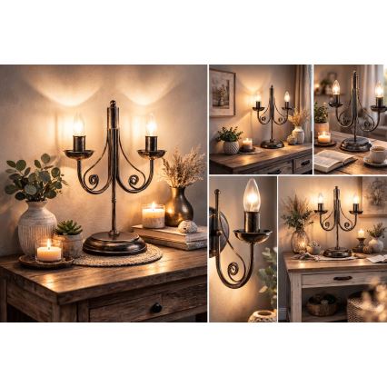 Stalinis šviestuvas DONATO 2xE14/40W/230V