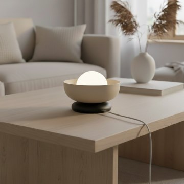 Stalinis šviestuvas OZZY 1xG9/8W/230V smėlio spalvos