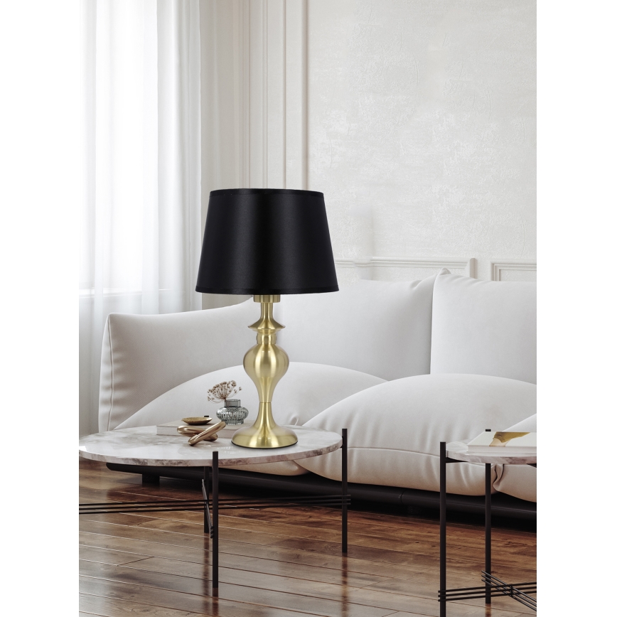 Stalinis šviestuvas PRIMA GOLD 1xE27/60W/230V juoda/auksas