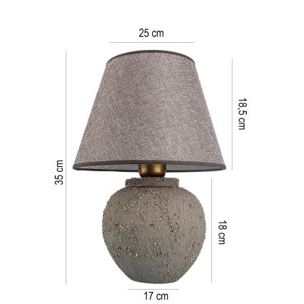 Stalinis šviestuvas RAMZES 1xE27/40W/230V rudas