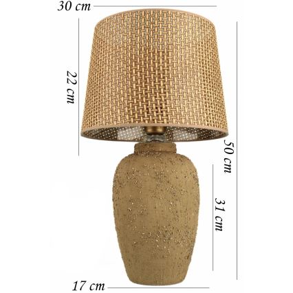 Stalinis šviestuvas RAMZES 1xE27/40W/230V rudas