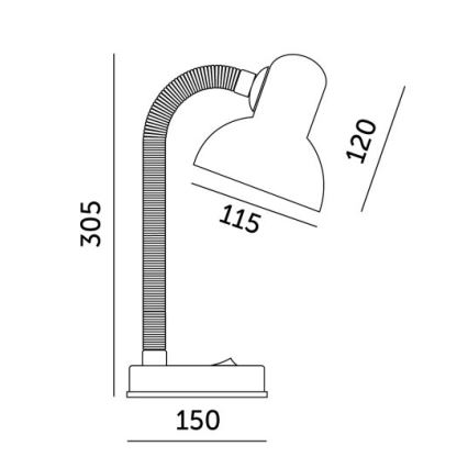Stalinis šviestuvas SMIESZEK 1xE27/40W/230V rausva