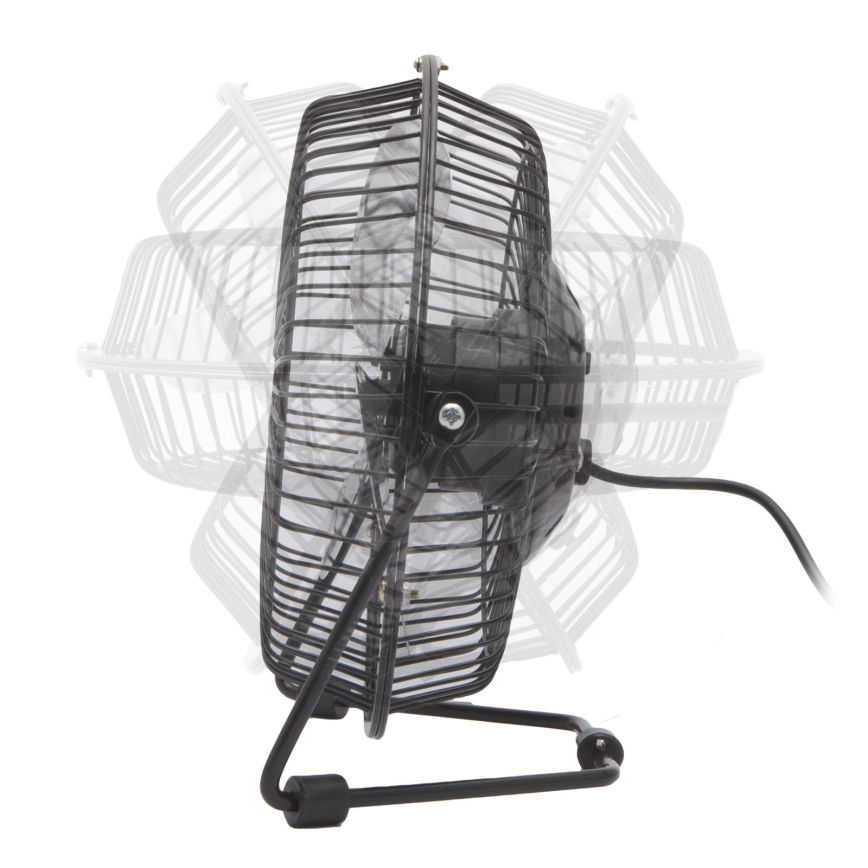 Stalinis ventiliatorius 1,75 W/5 V USB, Ø 18 cm, juodas