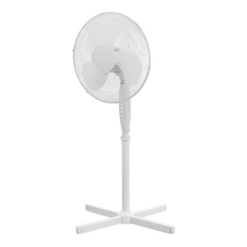 Stalinis ventiliatorius 40 cm, 3 greičiai, baltas 50W