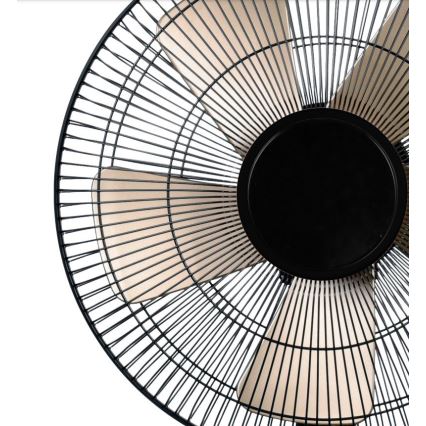 Stalinis ventiliatorius 40W/230V diametras 35 cm juoda/auksas
