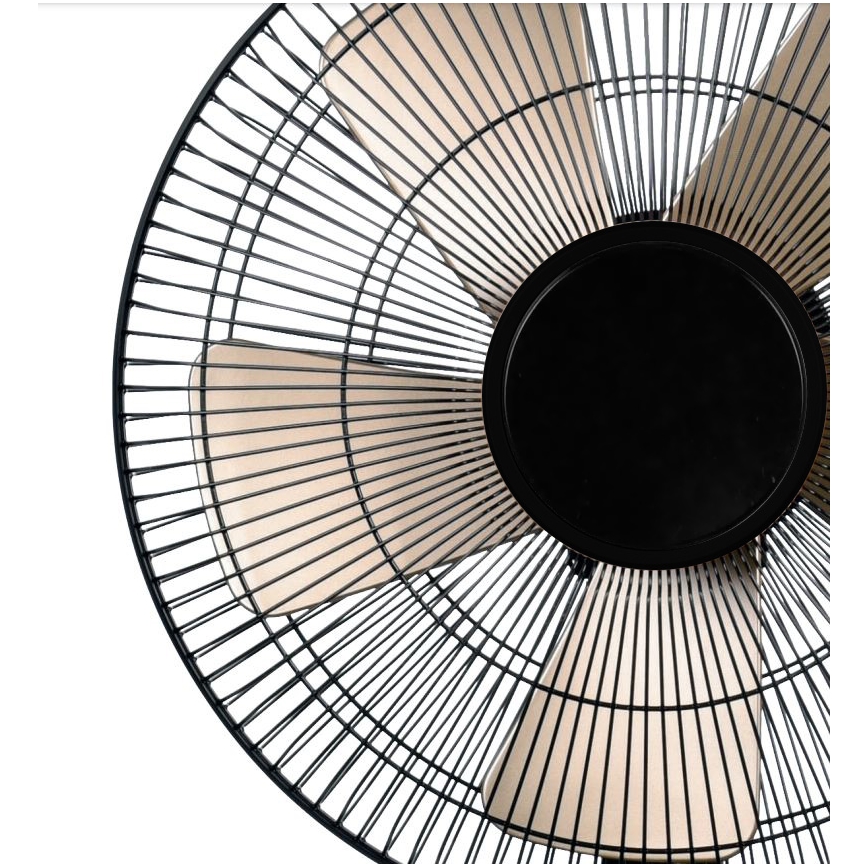 Stalinis ventiliatorius 40W/230V diametras 35 cm juoda/auksas