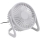 Stalinis ventiliatorius USB diametras 15 cm balta