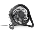Stalinis ventiliatorius USB diametras 15 cm juoda