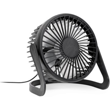 Stalinis ventiliatorius USB diametras 15 cm juoda