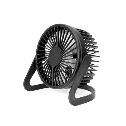 Stalinis ventiliatorius USB diametras 15 cm juoda