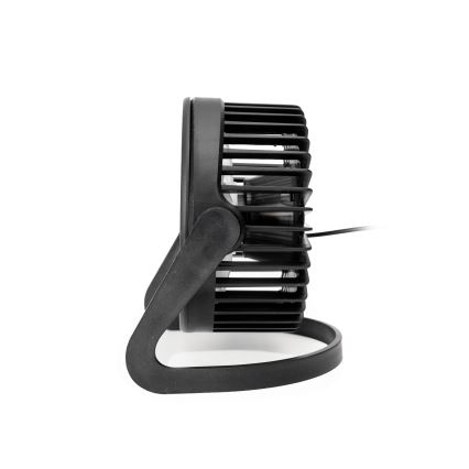 Stalinis ventiliatorius USB diametras 15 cm juoda