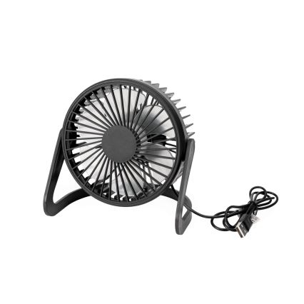 Stalinis ventiliatorius USB diametras 15 cm juoda