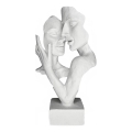 Stalo dekoracija 29x9x17 cm derva/balta