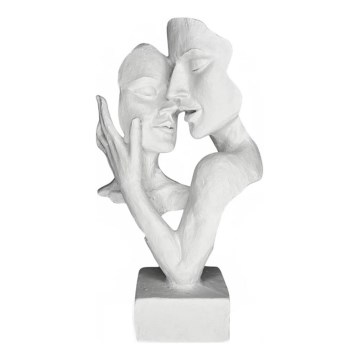 Stalo dekoracija 29x9x17 cm derva/balta