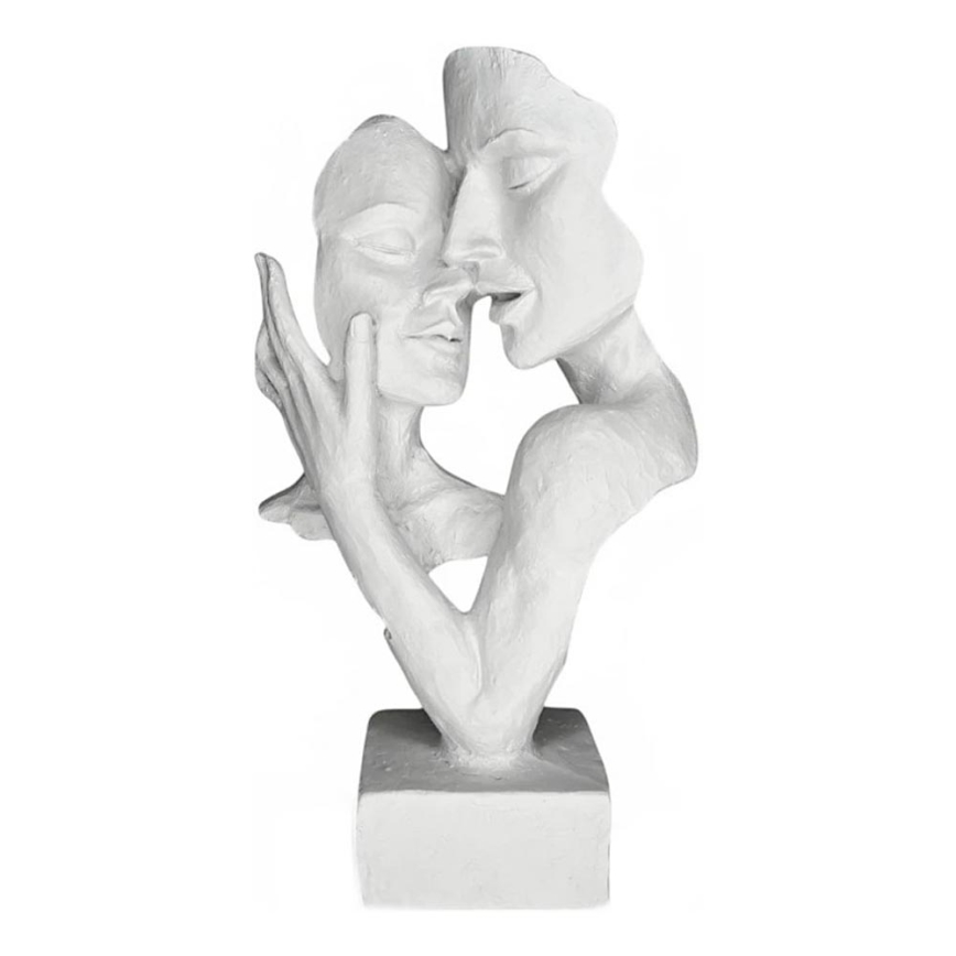 Stalo dekoracija 29x9x17 cm derva/balta